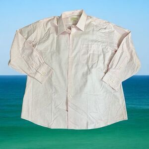 TOMMY BAHAMA dress shirt Men's Pink Checkered Shirt button up
